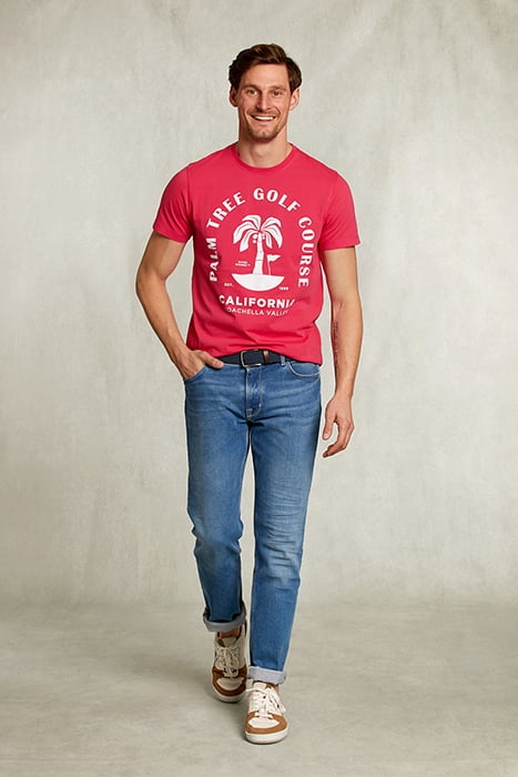 NORMAL FIT BASIC T-SHIRT IN FLIRT PINK 3