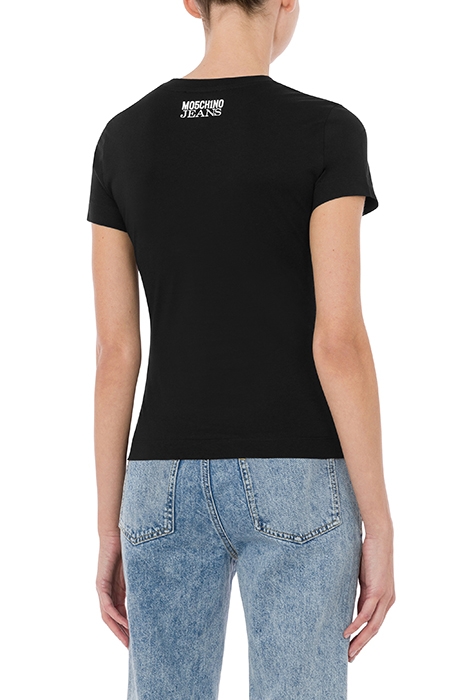 PEACE SYMBOL JERSEY T-SHIRT BLACK 2