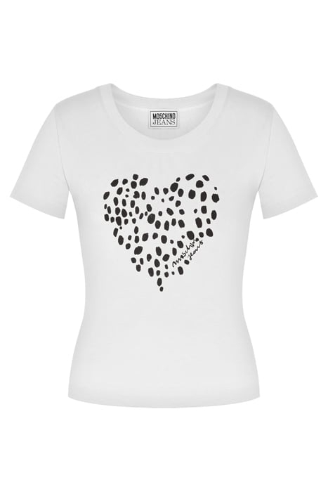 LEOPARD HEART JERSEY T-SHIRT WHITE 3