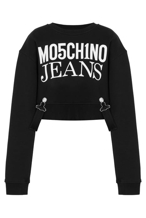 CROPPED SUSPENDERS SWEATSHIRT BLACK 3