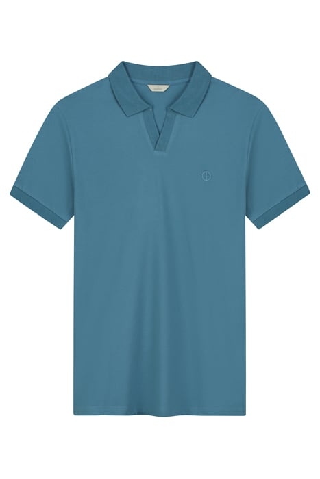 DS_BOWIE V- NECK POLO AEGEAN BLUE AEGEAN BLUE 3