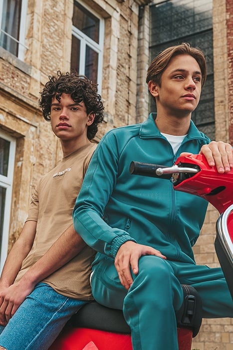 TONAL TECH PANTS POOL BLUE 4