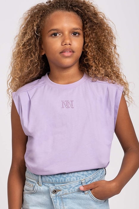 PLEAT T-SHIRT LAVENDER 1