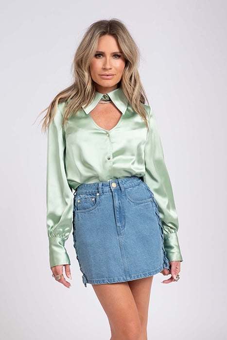 BOUNTIFUL SKIRT BLUE DENIM 1