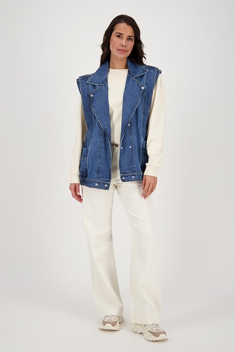 STAR GILET VINTAGE BLUE 1