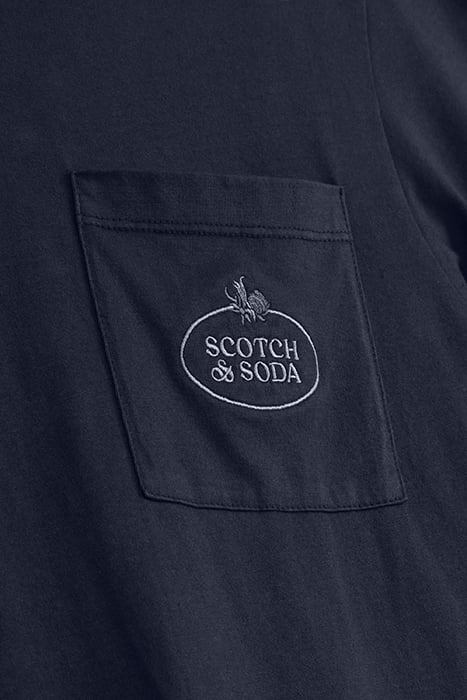 GARMENT DYED SS POCKET TEE DARK BLUE 3