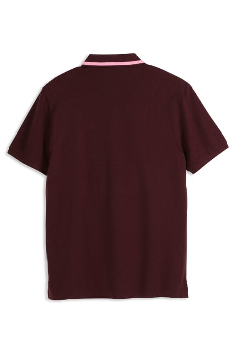 PIQUE SS POLO WINE HTHR 2