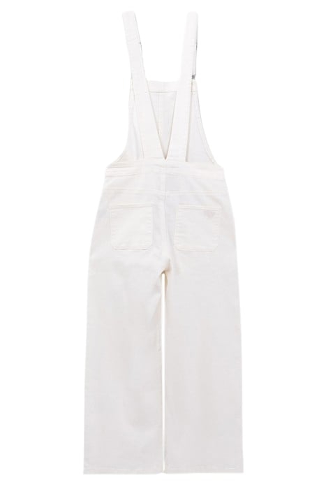 GIRLS' OFF-WHITE UPCYCLED DENIM DUNGAREES 2