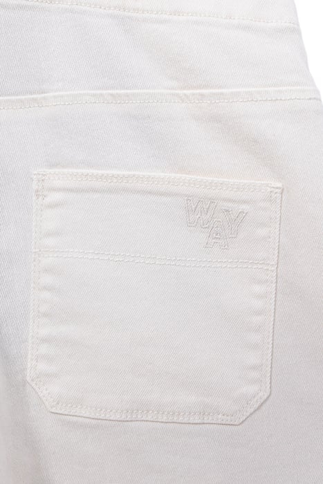 GIRLS' OFF-WHITE UPCYCLED DENIM DUNGAREES 7