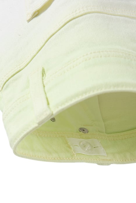 GIRLS’ NEON YELLOW DEEP DYE SHORTS WITH FRINGED CUFFS 5