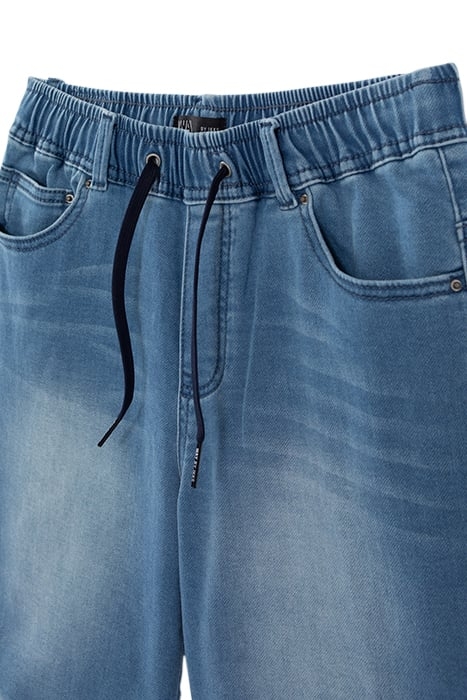 BOYS' BLUE DENIM BERMUDA SHORTS WITH ELASTICATED WAIST 3