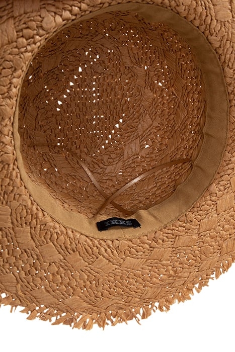GIRLS’ BEIGE RAFFIA-STYLE HAT WITH LACE BRAID 5