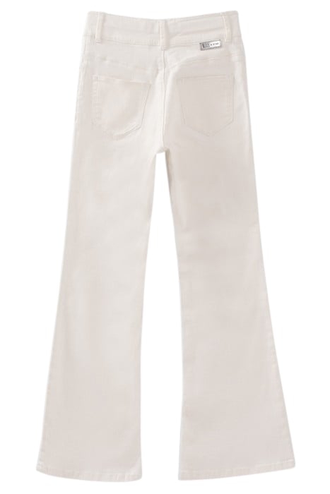 GIRLS’ ECRU FLARED JEANS 2