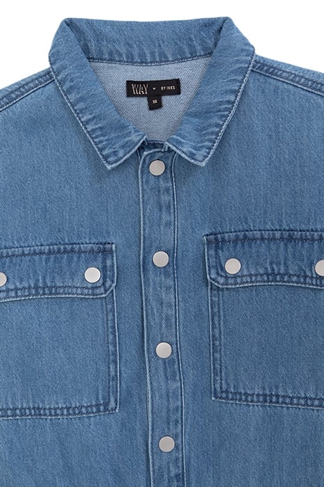 GIRLS' LIGHT BLUE WATERLESS DENIM JUMPSUIT 3