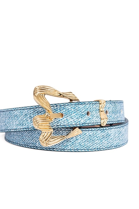 RIBBON DENIM LEATHER DENIM 2