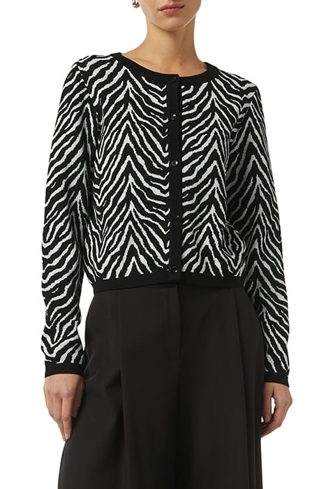 COMMA CARDIGAN GREY/BLACK 1