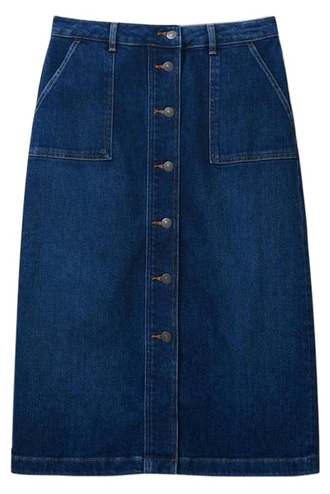 COLLEEN DENIM MIDI SKIRT DARK DENIM 2