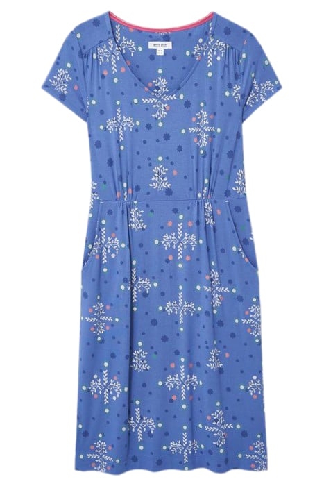 TALLIE ECO VERO JERSEY DRESS BLUE MULTI 2