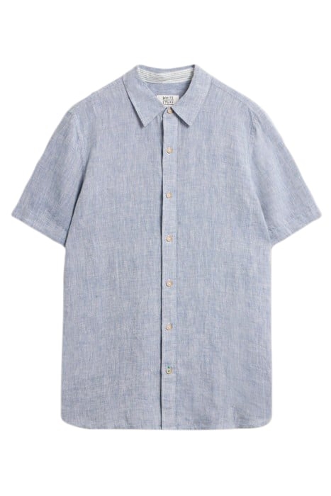 PEMBROKE SS LINEN SHIRT CHAMBRAY BLUE 3
