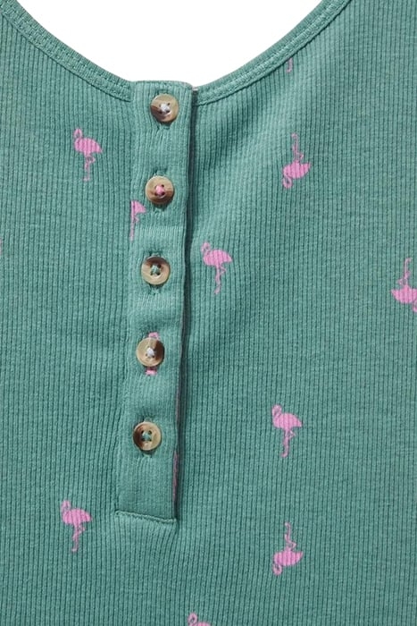 SHERBET VEST TEAL PRINT 4