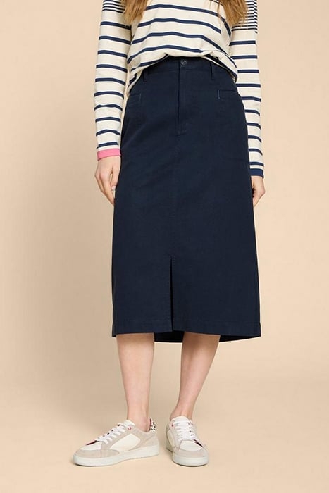 PENNY MIDI SKIRT DARK NAVY 1