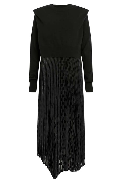 LEIA DOTT DRESS BLACK 3