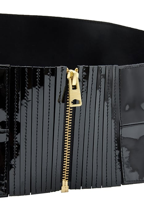 OAKLEY CORSET BELT PATENT BLACK/BRASS 4