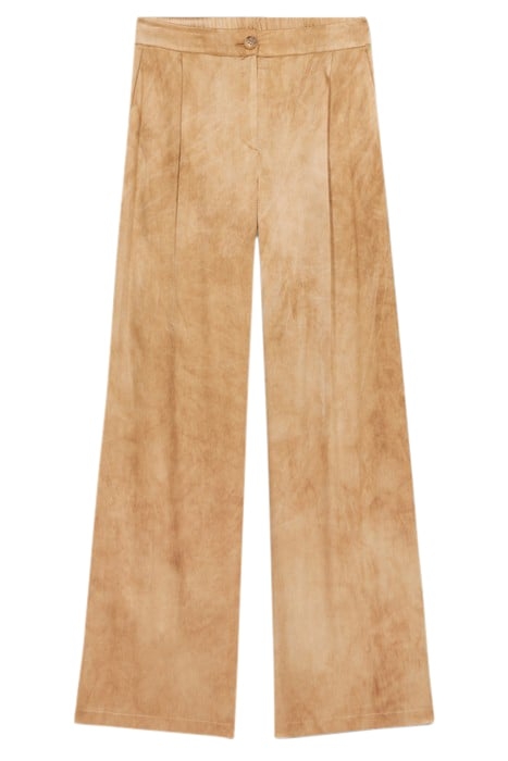PALAZZO TROUSERS IN DÉLAVÉ SATIN NATURAL 4