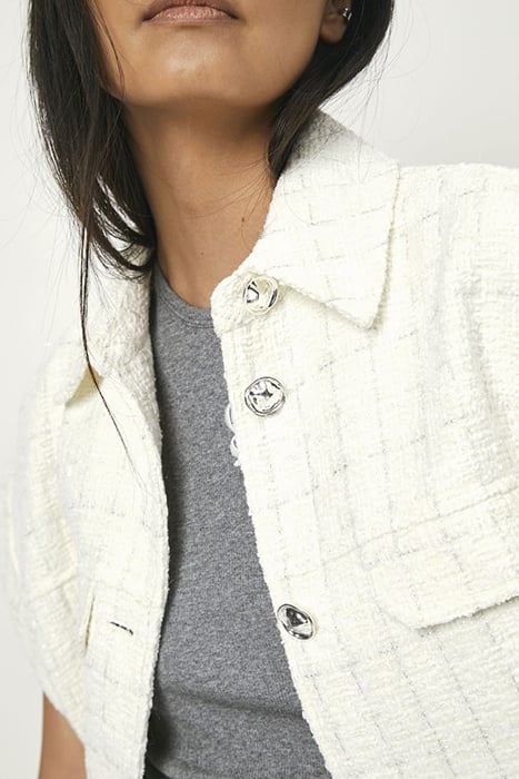 DENVER BOUCLÉ WAISTCOAT BUTTER CREAM 8