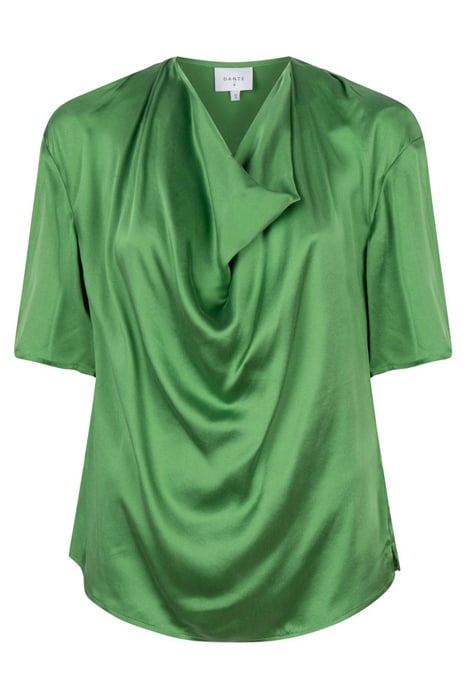 KESWICK SILK DRAPEY TOP BASIL GREEN 8