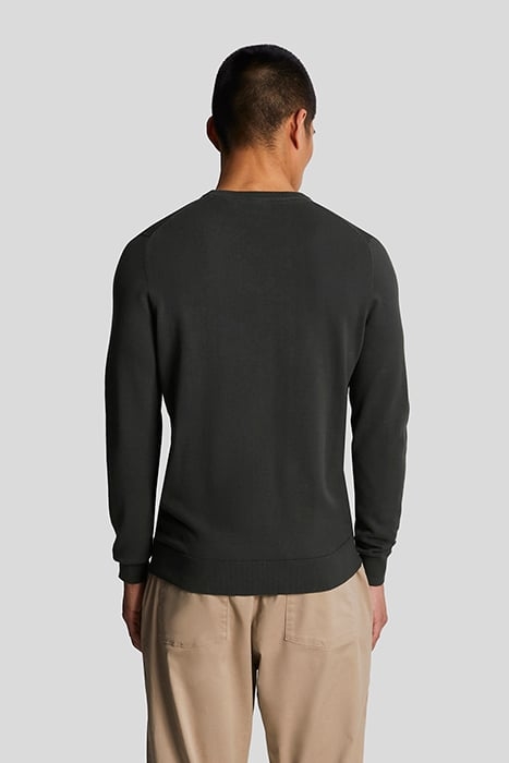 COTTON CREW NECK JUMPER GUNMETAL 2