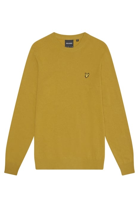 LAMBSWOOL BLEND CREW NECK JUMPER ELLANESS GOLD MARL 4