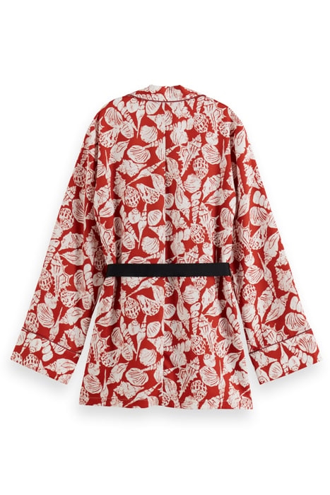 SHELL BATIK PRINTED PYJAMA BLAZER SHELL BATIK TERRACOTTA 2