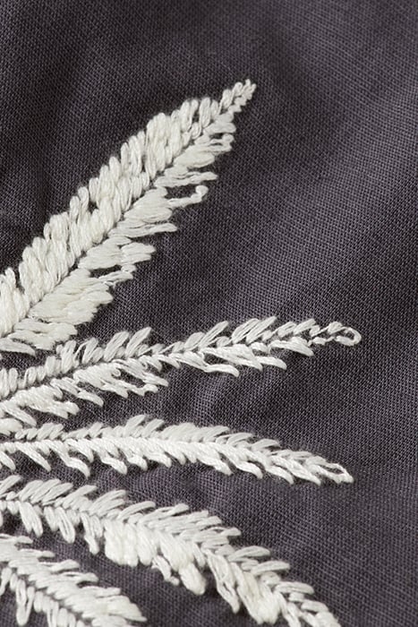 BELTED GILET WITH PALM EMBROIDERY ANTRA 3