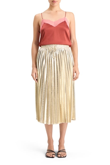 SATIN CAMISOLE WITH LACE DETIAL TERRACOTTA 3