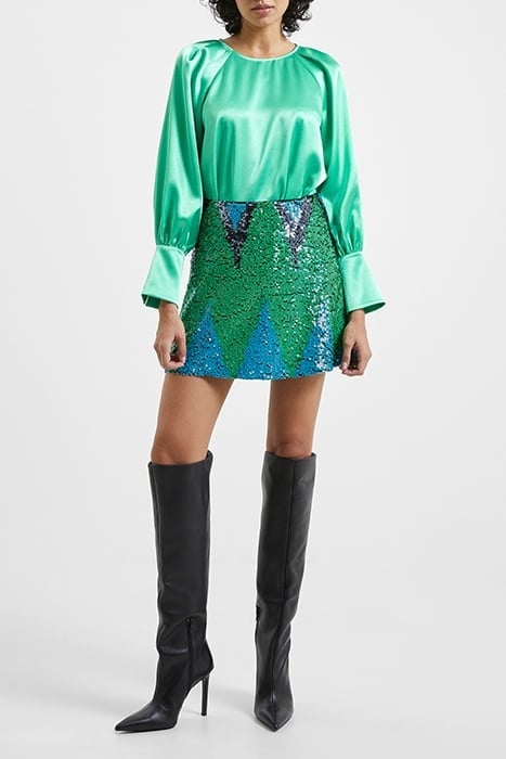 ADORA SATIN TOP GREEN MINERAL 2