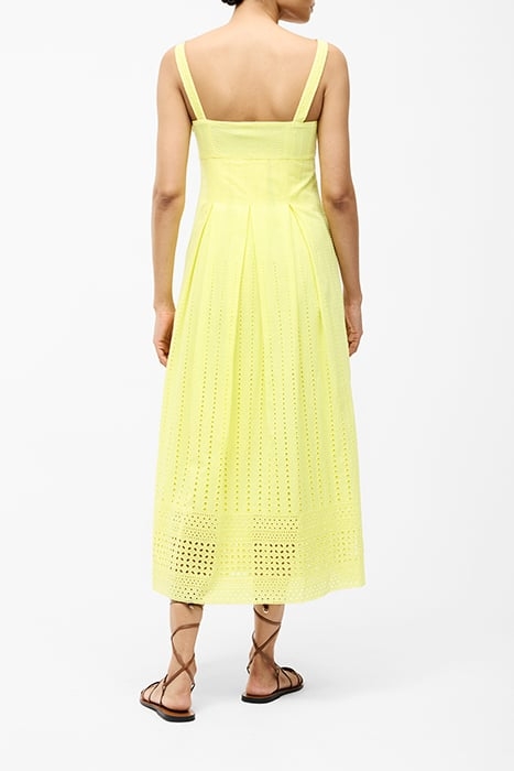 BRODERIE STRAP DRESS M SS25 LEMON GELATO 2