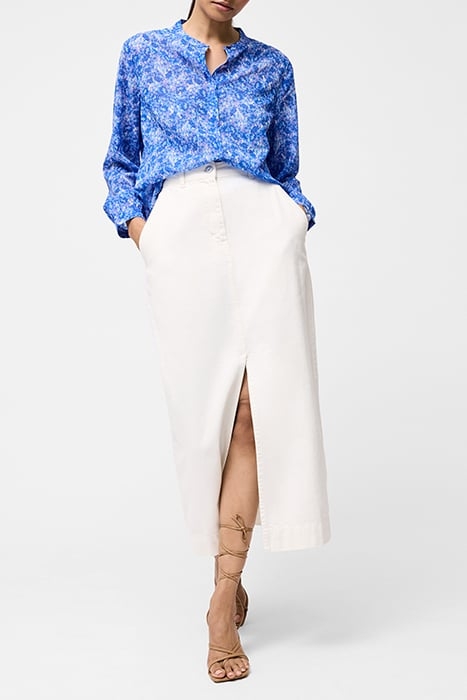 CASS HENLEY BUTTON DOWN TOP BLUE MULTI 2