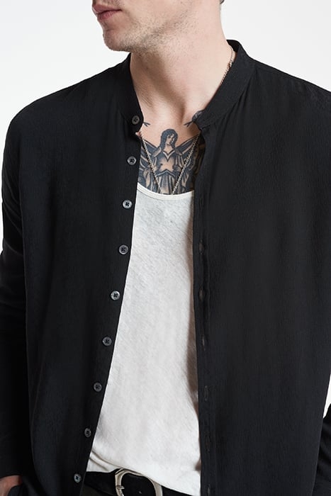 MULTI BUTTON BAND COLLAR BLACK 3