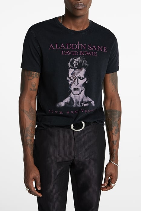 SS CREW TEE - ALADDIN SANE BLACK 1