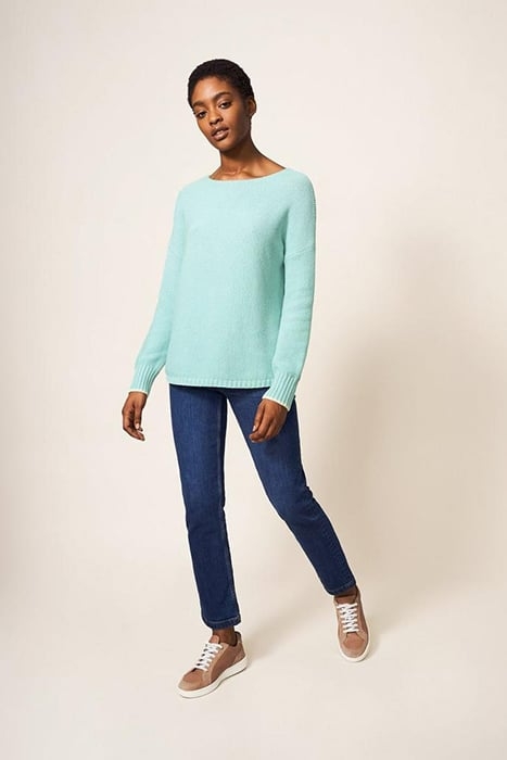 SOUTHBANK JUMPER LIGHT TEAL 1