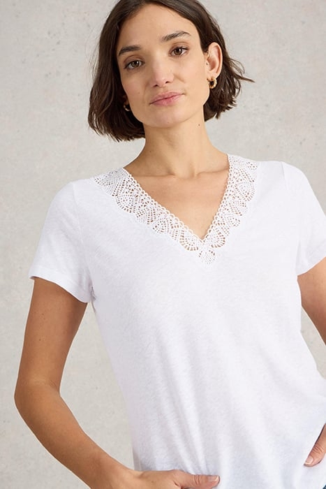 ELLIE LACE TEE BRILLIANT WHITE 5