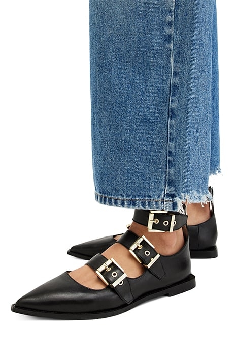 SUSAN BUCKLE SHOE BLACK/WARM BRASS 2