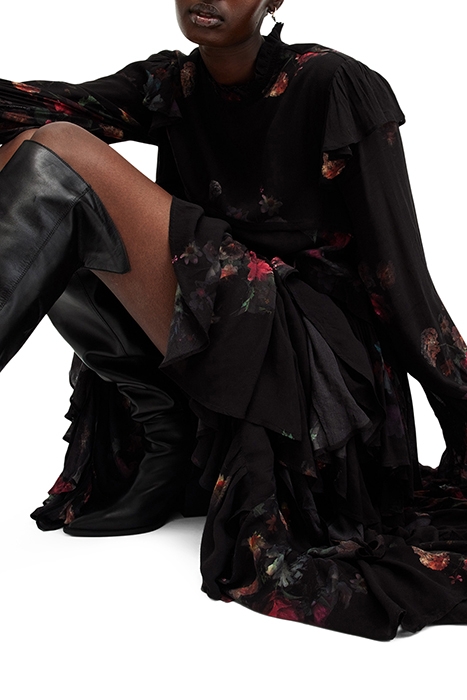 CAVARLY LS MAXI DRES MORTEM BLACK 6