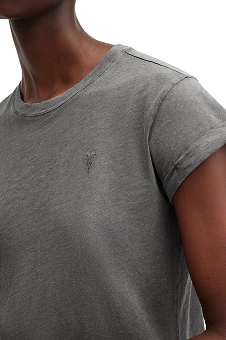 ANNA RAMSKULL TEE ACID WASHED BLACK 6