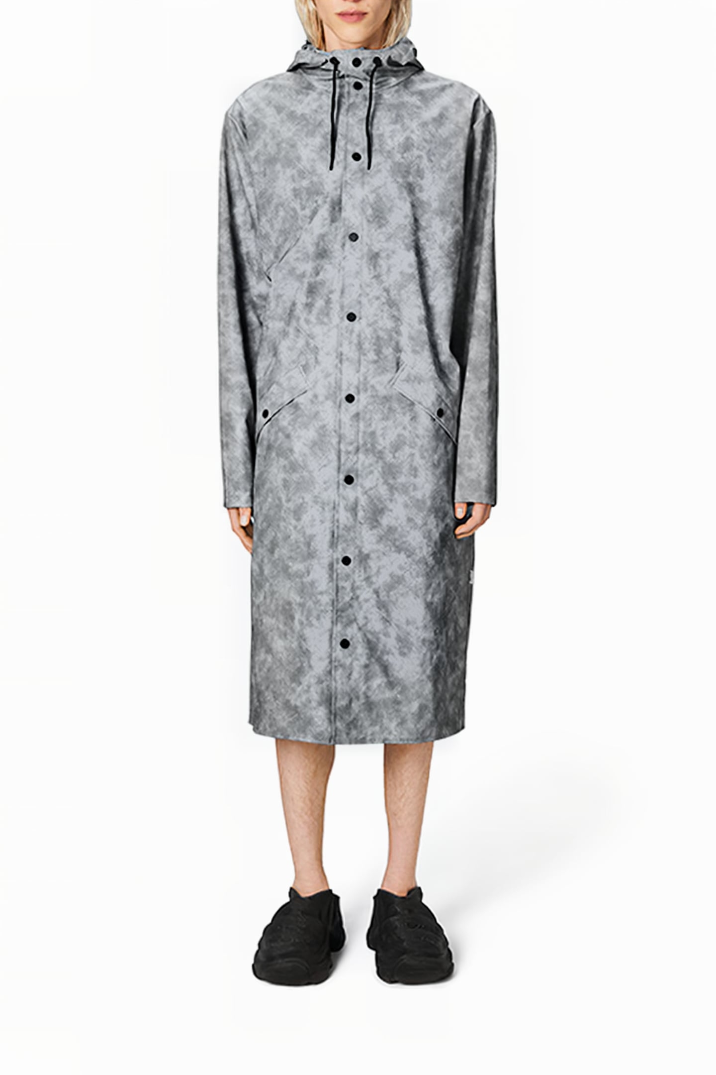 LONGER JACKET W3 DISTRESSED GREY UNISEX 2