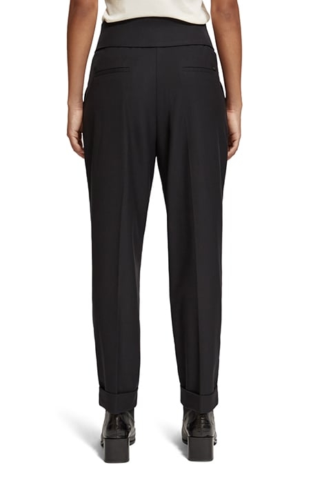 LILY - WAIST FLAP HIGH RISE TAILORED PANT EVENING BLACK 2