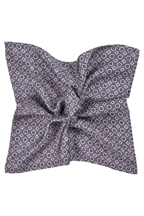 GREY DOUBLE-SIDED POCKET SQUARE 1