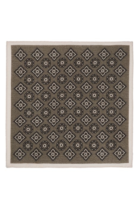 GREEN FLOWER POCKET SQUARE 2