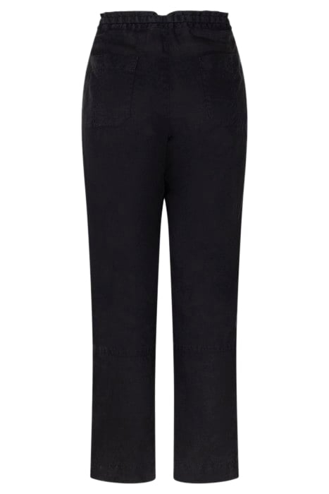 TROUSER WOVEN LONG ALMOST BLACK 4